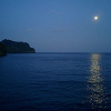 月夜の黒島灯台